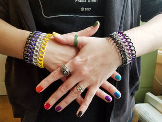 Asexuality and Nonbinary Pride Bracelets