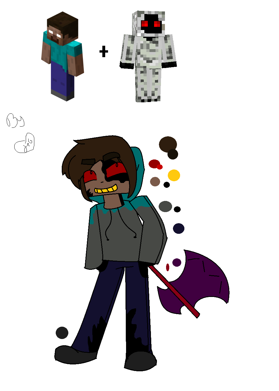 Entity 303 Herobrine The Fusion By Herogirlandherobrine On Deviantart