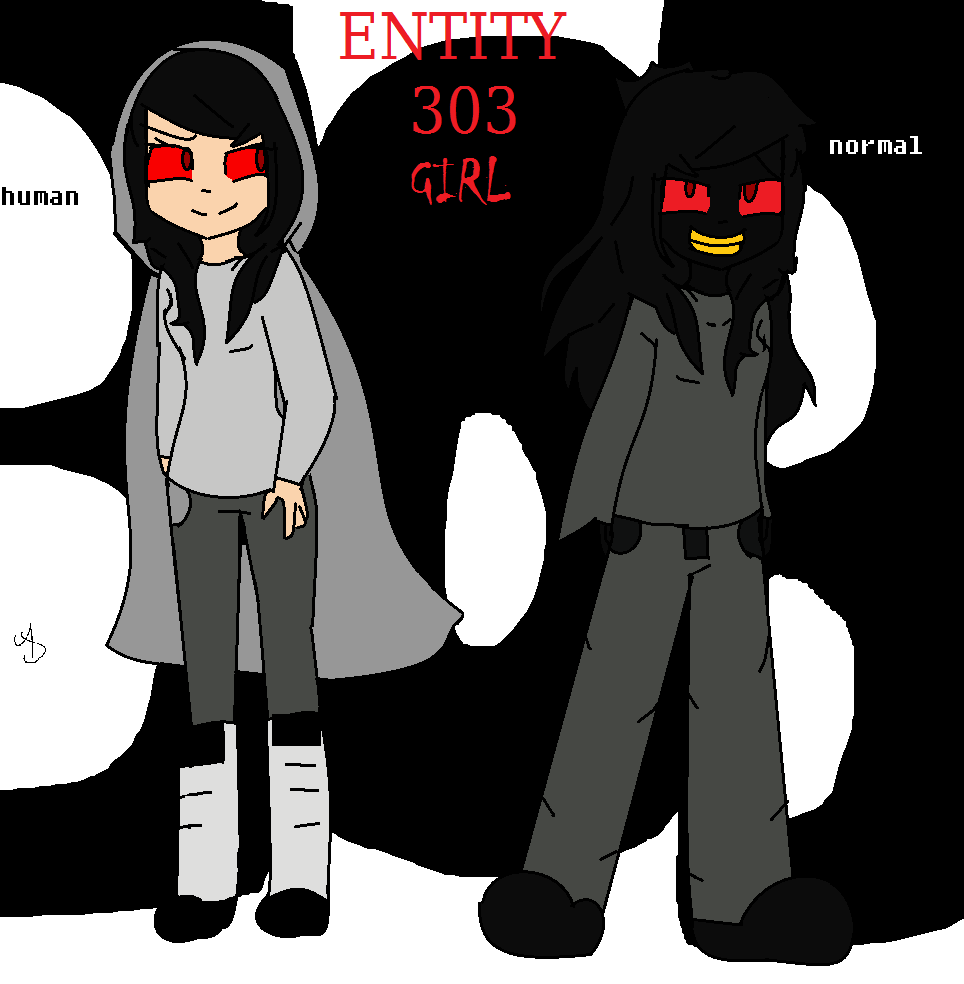 Normal And Human Entity 303 Girl By Herogirlandherobrine On Deviantart