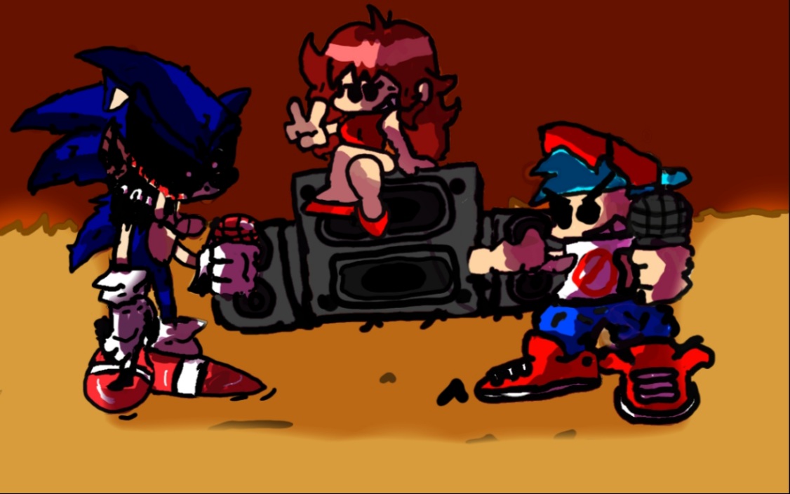 Fnf sonic.exe by yassinechmali on DeviantArt