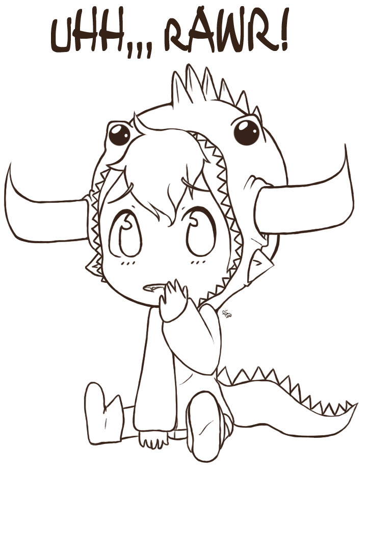 uHH,,, rAWR!? .:Tavros Chibi Lineart:.