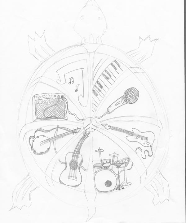 Turtle Music Note Musical Turtle by Gorrey on DeviantArt