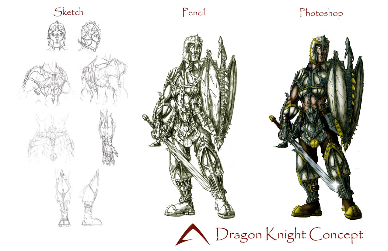 Dragon Knight Concept Sheet