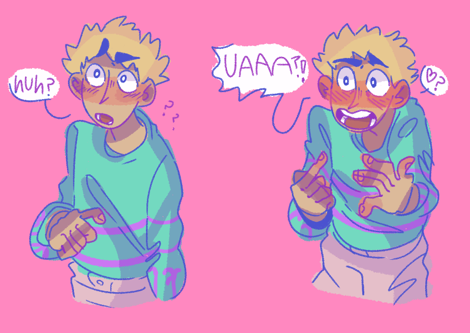 I love drawing Teru with thick eyebrows