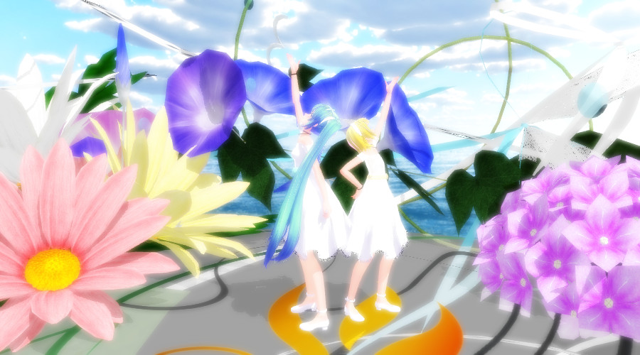 MMD Romeo and Cinderella xD [Miku and rin ] xD