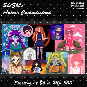 Starting at $6 | Anime Commissions 2020