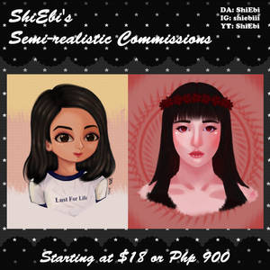 Starting at $18 | Semi-Realistic Commissions 2020