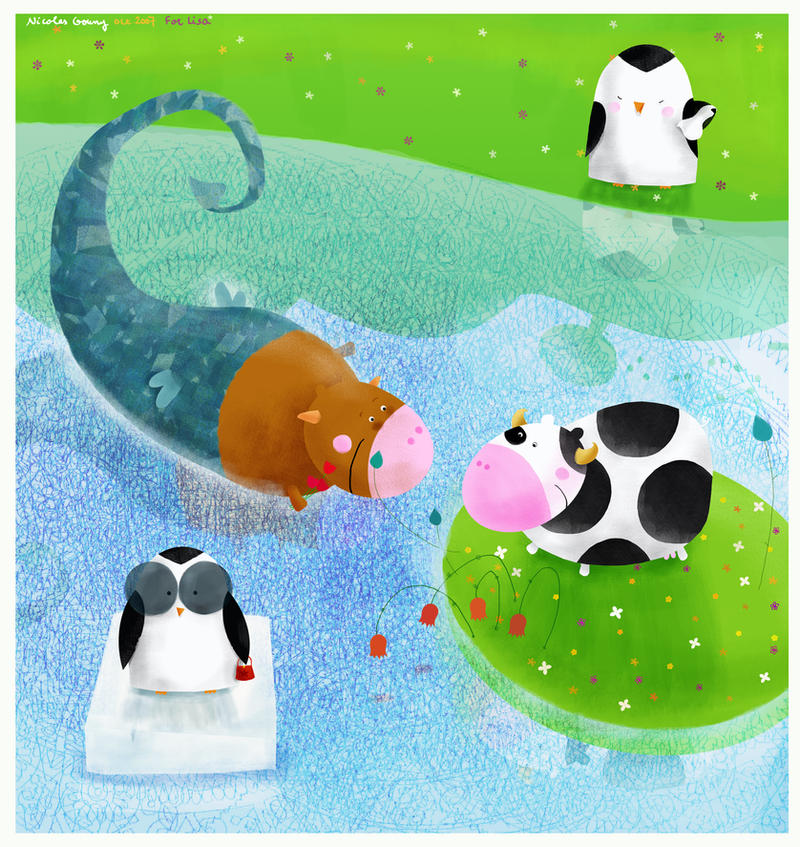 An amorous mercow by nicolas-gouny-art on DeviantArt