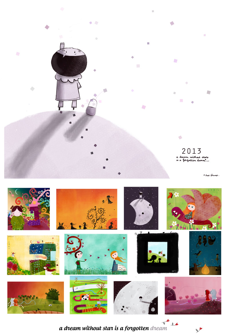 A dream without stars, 2013 calendar