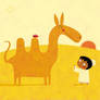 The boy and the camel