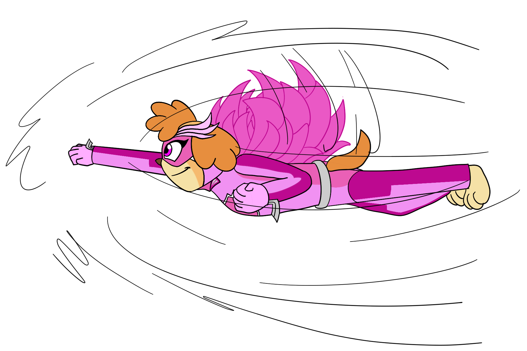 PAW Patrol - Anthro Mighty Skye (Super-Flight) by PAWPatrolUCS2020