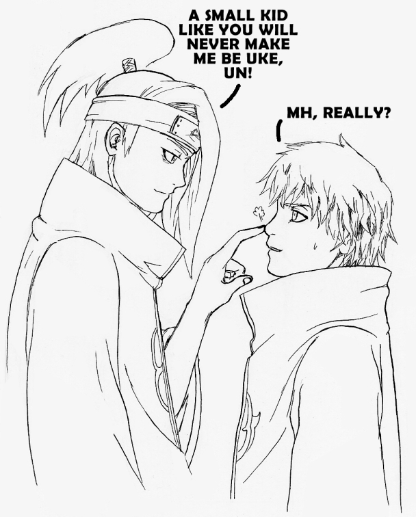 I'll never be uke, Sasori