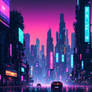 Pixeled Metropolis Neon Dreams in Cybernetic Twili