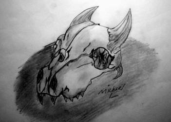 baby dragon skull