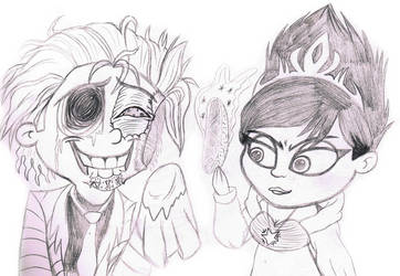 un undead fred meets evil Elsa