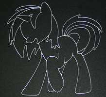 Vinyl Scratch wire art