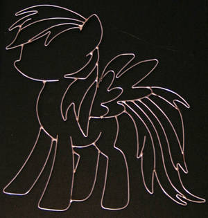 Rainbow Dash wire art