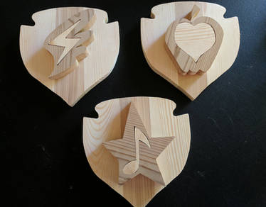 Cutie Mark Crusaders - Wood Cutie Mark Plaques