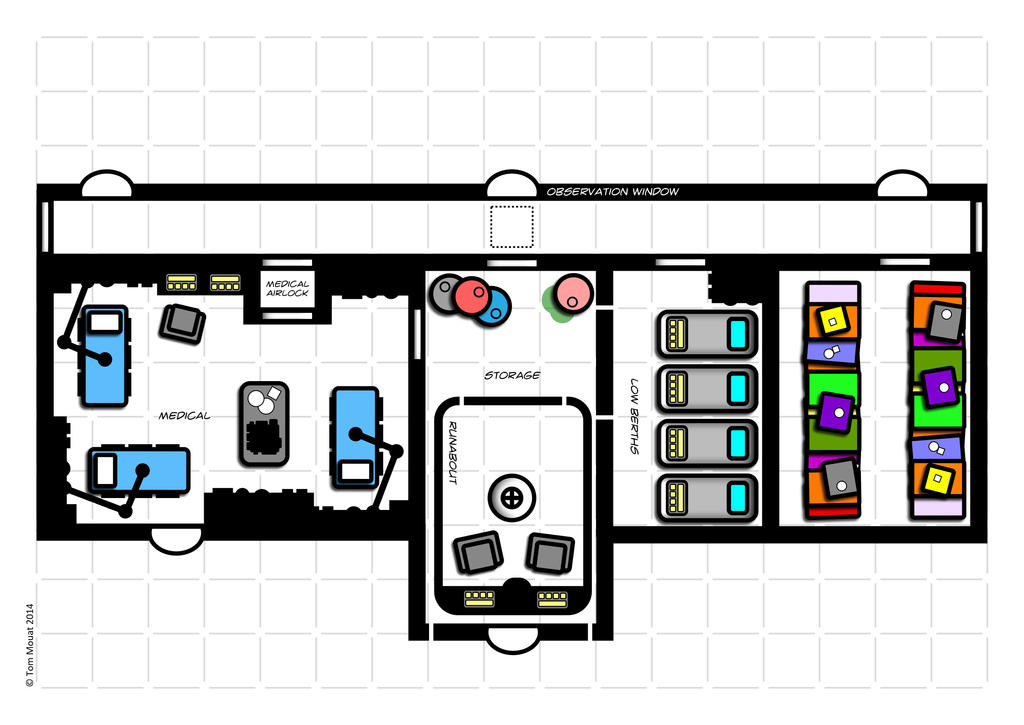 Traveller RPG Lab Ship Medical And Storage by TomMouat on DeviantArt