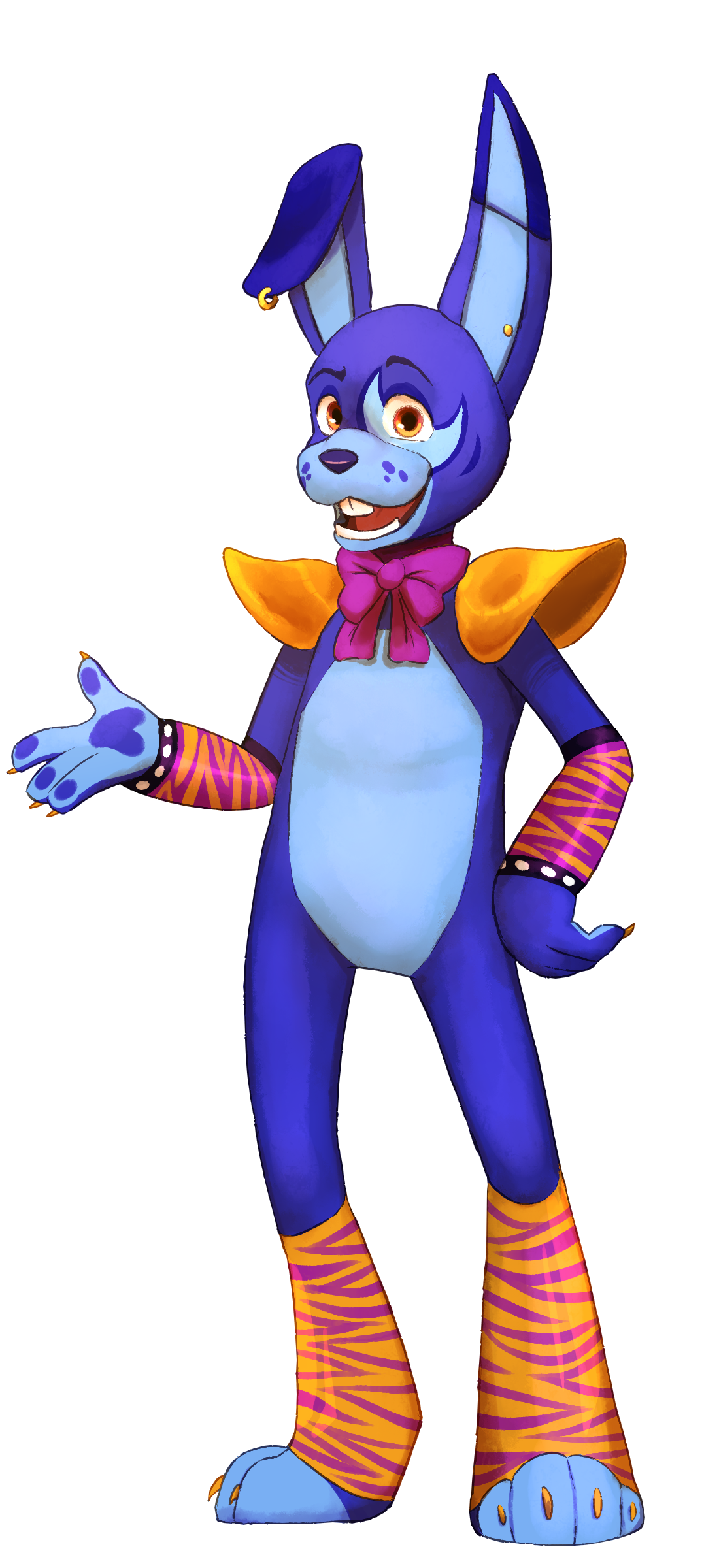 COMO DESENHAR O GLAMROCK BONNIE DO FNAF SECURITY BREACH