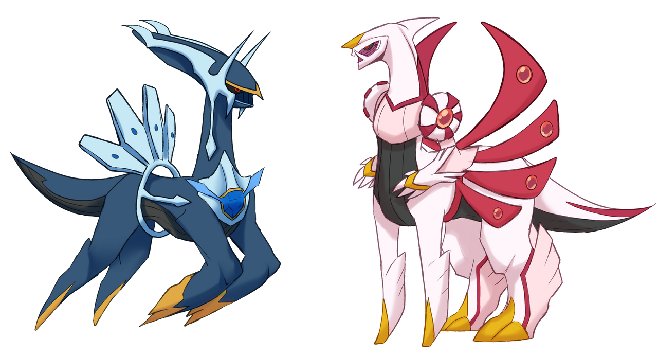 Dialga/Palkia Arceus fusions by Doukz on DeviantArt