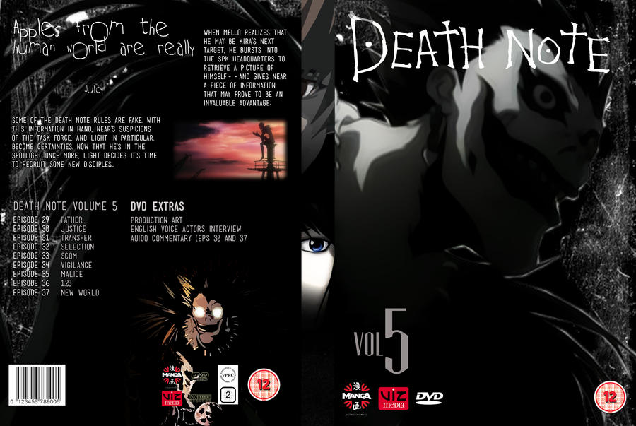 Death Note Volume 5 Dvd Cover 5 By Focused Art On Deviantart Death Note Volume 5 Dvd Cover 5 By Focused Art On Deviantart