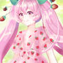 Sakura Miku wearing Strawberry Dress