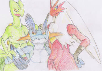 Sceptile Swampert Blaziken