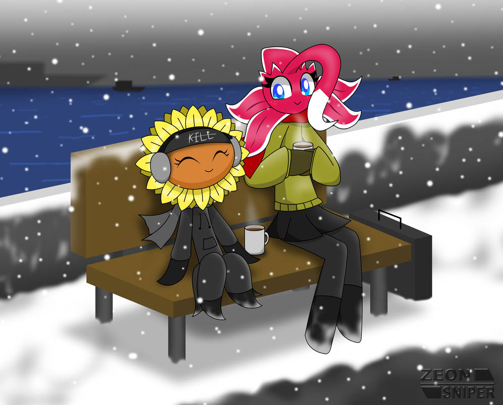 Zima Friends Winter day with a new friend by ZeonSniper on DeviantArt
