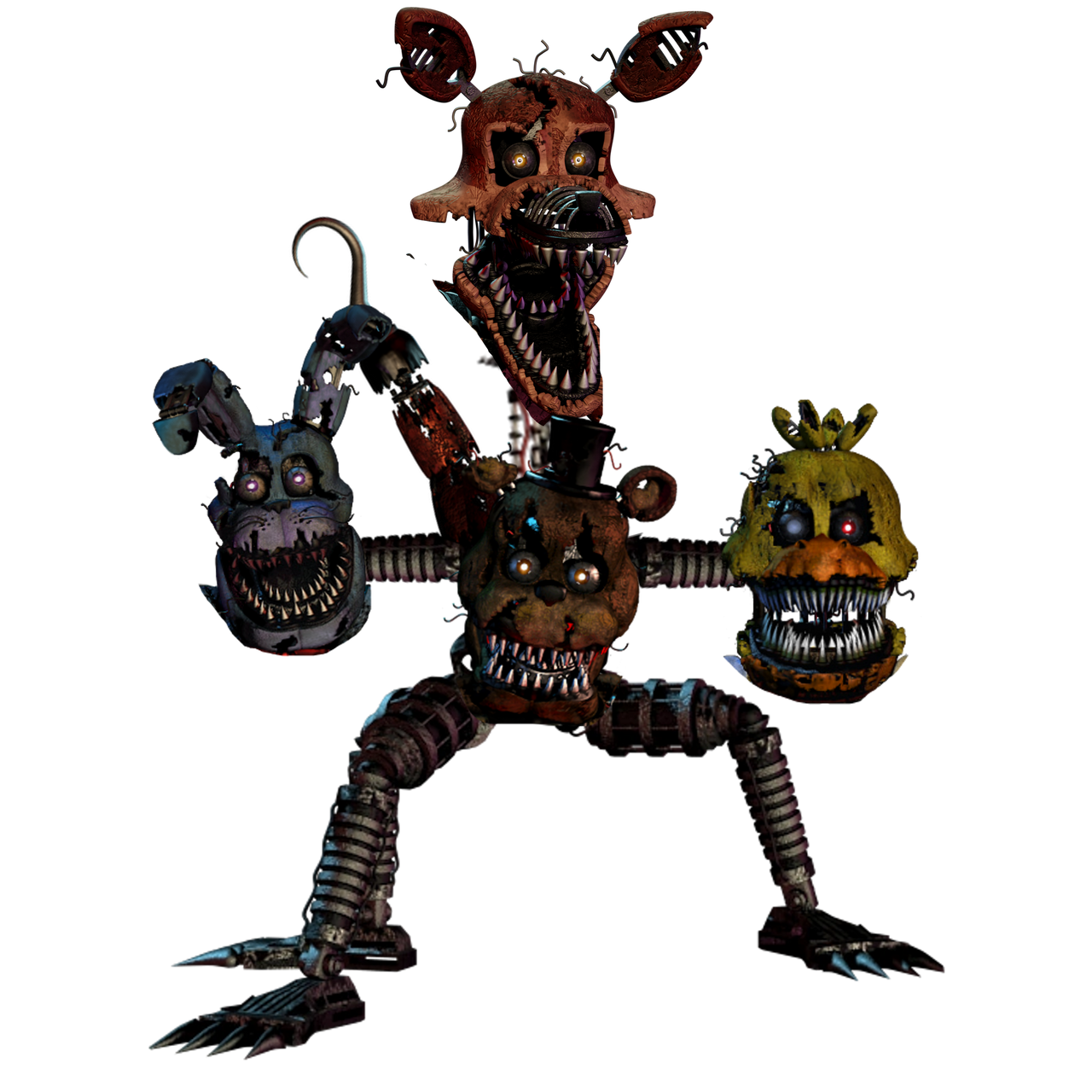 withered foxy by Dinofoxy