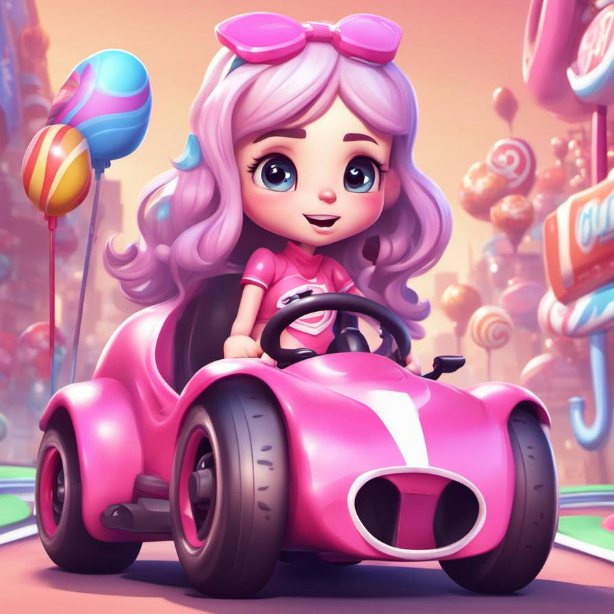 Cute candy racer girl by BaylaKia on DeviantArt