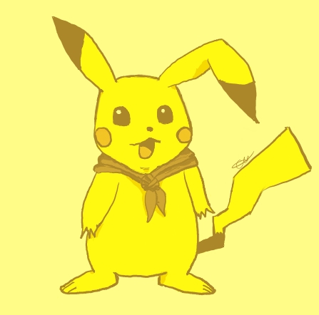 Pikachu in Monocolour