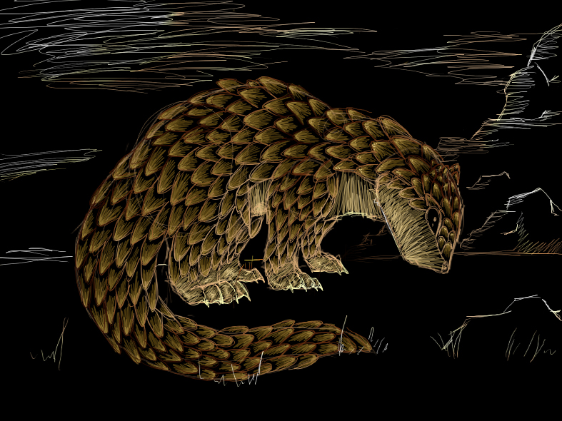 sandshrew... or Giant Pangolin