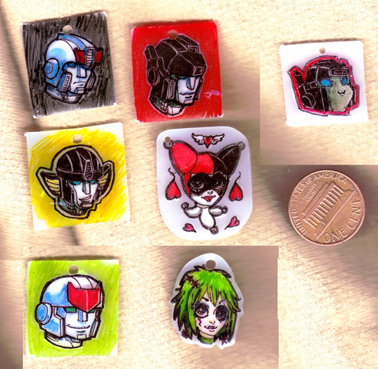 Autobot charms and one harley