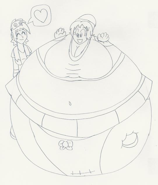 Deviantart Inflation Half My inflated girlfriend by Dat-TF-Artist-Numa on DeviantArt