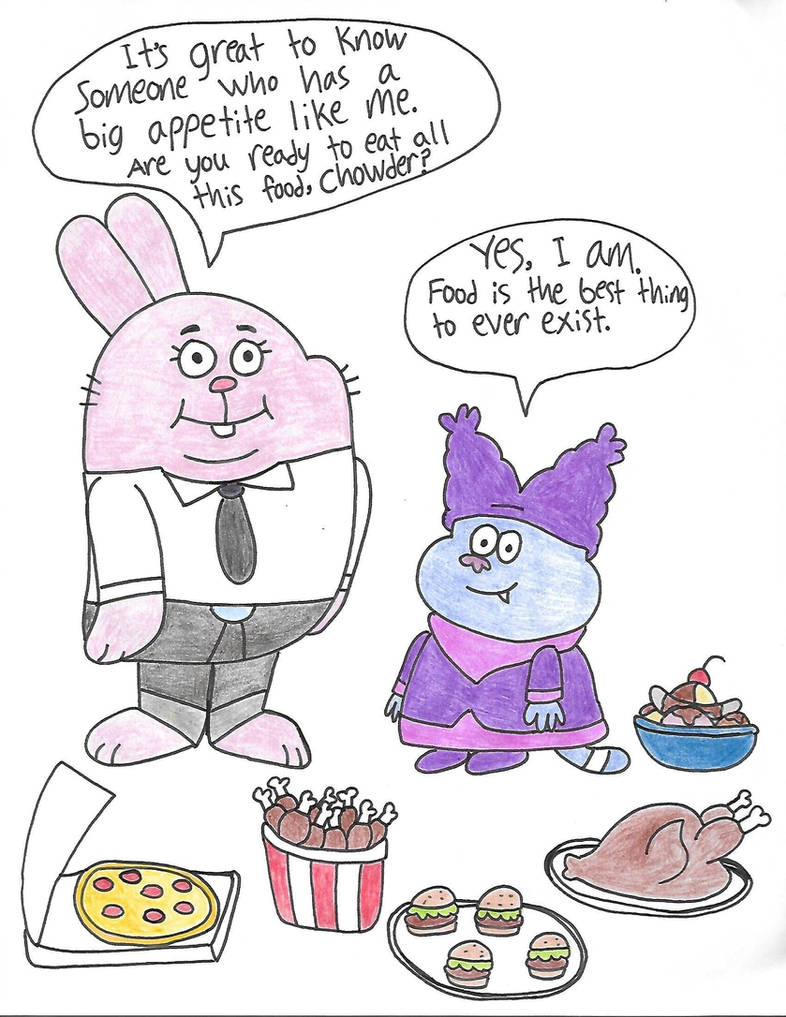 Chowder Richard Richard and Chowder bonding over food by VideogameGamer on DeviantArt