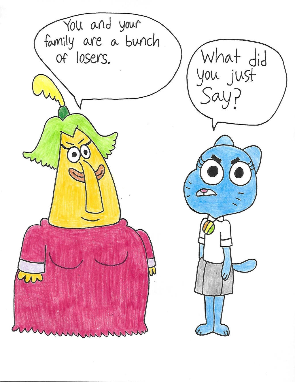 Endive Deviantart Mrs. Endive and Nicole Watterson by VideogameGamer on DeviantArt