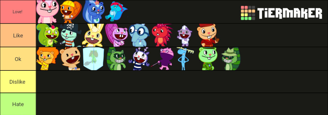 Happy tree friends + Tiermaker by Magyarlaura20090821 on DeviantArt