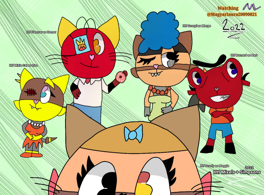 // Htf Mixels + Simpsons // by Magyarlaura20090821 on DeviantArt