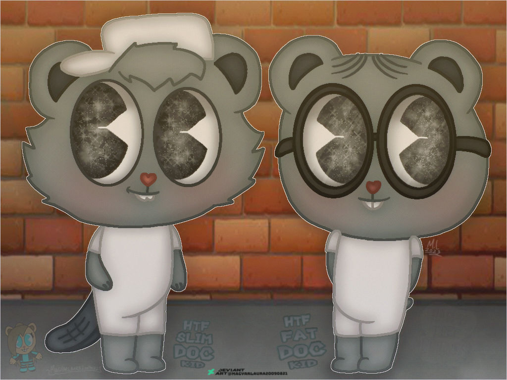 Fat Doc and Slim Doc as Kid (HTF) by Magyarlaura20090821 on DeviantArt