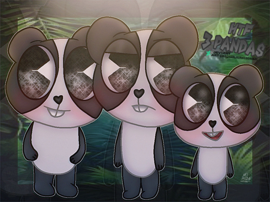 // HTF 3 Pandas // by Magyarlaura20090821 on DeviantArt