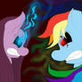 Pinkamena VS Rainbow Factory Dash-Nightmare Night