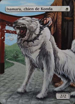 Altered Magic cards - Isamaru, Hound of Konda by morgege on DeviantArt