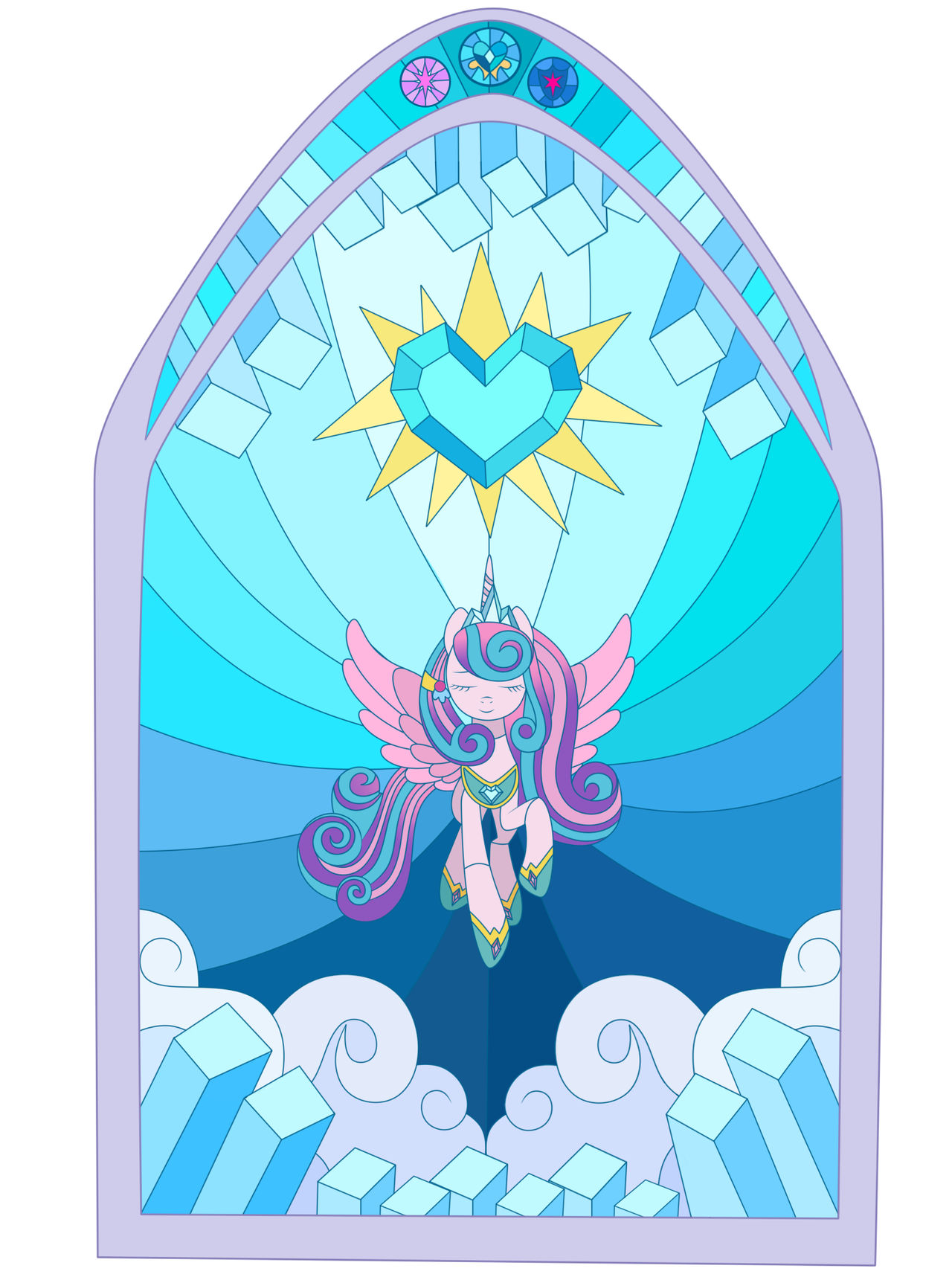 The Stained Glass of the Princess Flurry Heart by SnowWind69 on DeviantArt