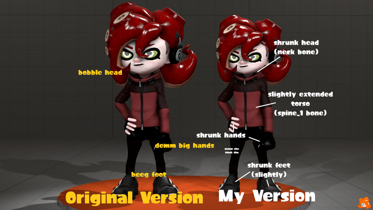 Splatoon SFM Model Comparison by HexScout1 on DeviantArt