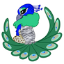 Round Peacock Gryphon