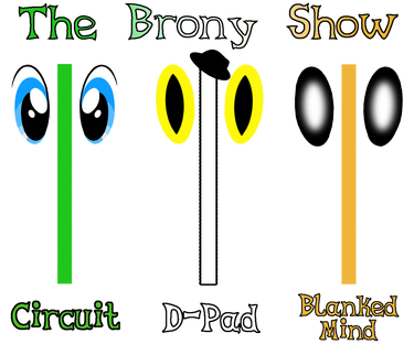 The Brony Show Line Art w/ eyes