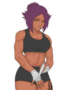 Yoruichi Hittin' the Gym