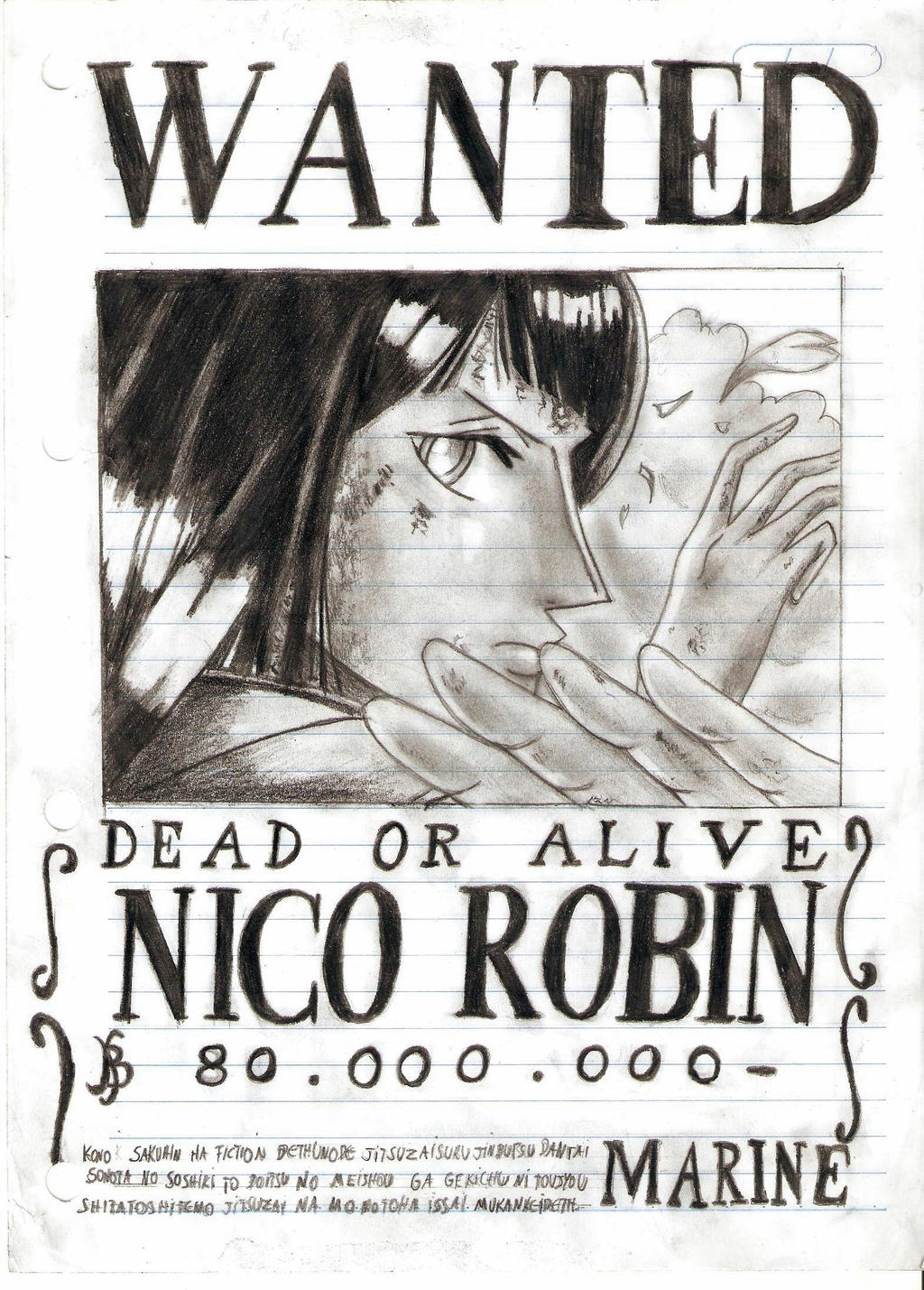 Nico Robin Wanted Poster By Uzumakikaila On Deviantart Nico Robin Wanted Poster By Uzumakikaila On Deviantart