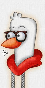 Digital painting of Jeremy from regular show
